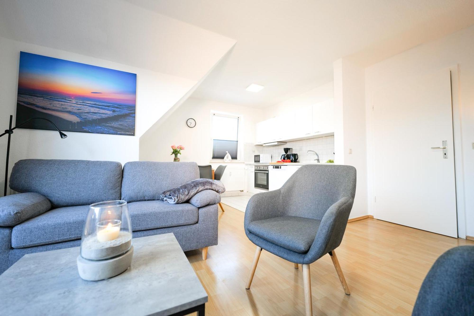 Apartment Meerfarbig - Balkon - Wlan - Parkplatz - Fahrradschuppen - Zentral&ruhig - E-ladesaeule - Waschtrockner - Haustierfrei - Nichtraucher
